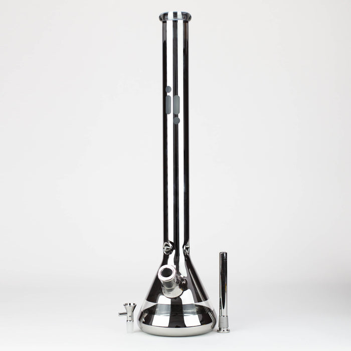 Infyniti | 24"metallic  7mm glass water bong [GP1775]_1