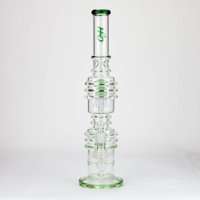 H2O | 21" Dual percolator glass water bong [H2O-5019]_4