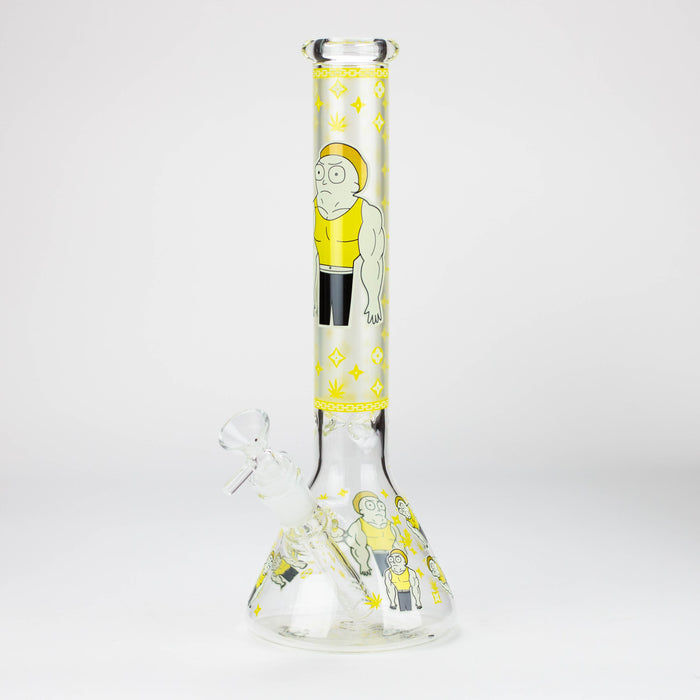 12" Cartoon glass water bong-Glow in the dark [GBT21004]_3