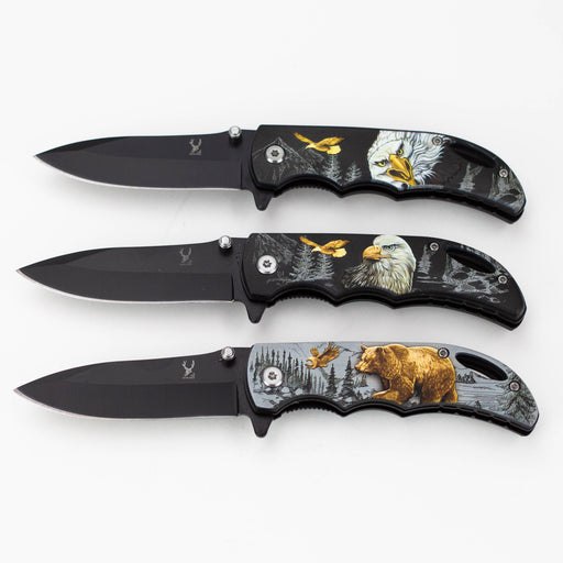 TheBoneEdge 7" Stainless Steel Folding Knife [Animal]_0