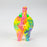 4.5" Assorted silicone elephant bubbler [QT002D]_5