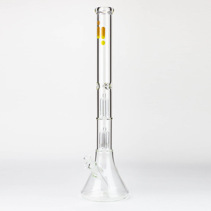 Infyniti | 24" Dual tree 7mm beaker glass water bong_4