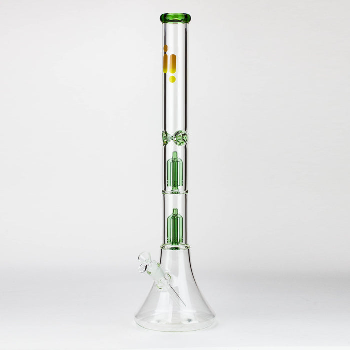 Infyniti | 24" Dual tree 7mm beaker glass water bong_5