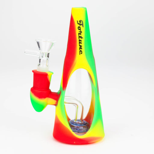 Fortune | 6.5" Multi-color Cone silicone water bong-Assorted [SP1049]_1