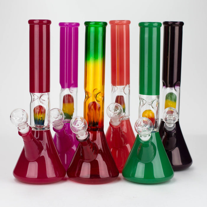 12" Rasta Water Beaker Water Bong_0