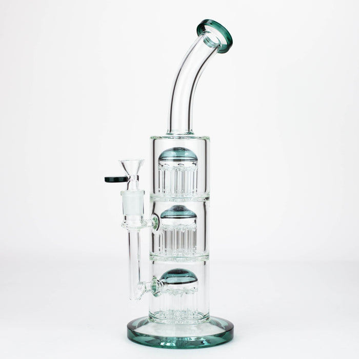 13'' Triple 8arms perc glass bong [G31022]_7