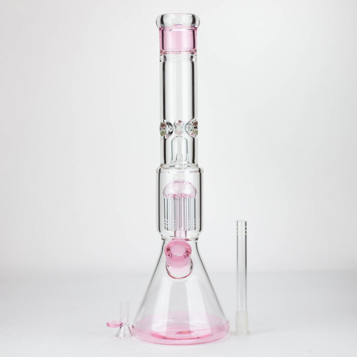 18" Single 8 arms perc, with splash guard 7mm glass water bong [G11122]_4