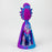 7" RM Cartoon multi colored silicone water bong [H119]_12