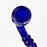 8" Gandalf blue color glass hand pipe pack of 2_1