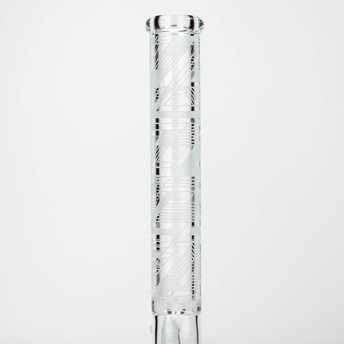 Castle Glassworks | 18" laser etched Tube Beaker Bong_11