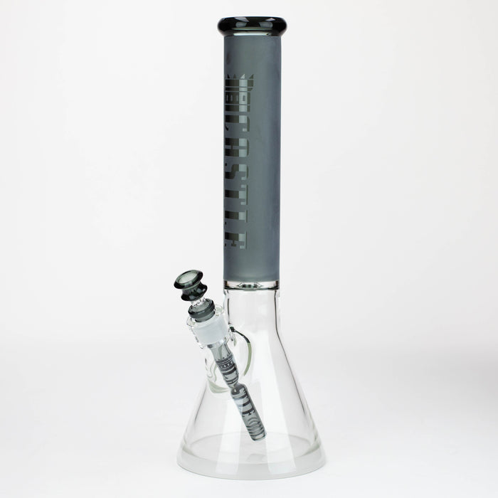 Castle Glassworks | 16" Frosted Tube Beaker Bong_5