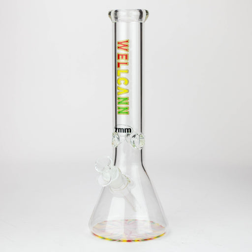 WellCann | 14" 7mm Beaker Bong with Colour Bottom_1