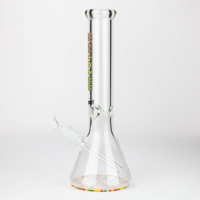 WellCann | 14" 7mm Beaker Bong with Colour Bottom_3