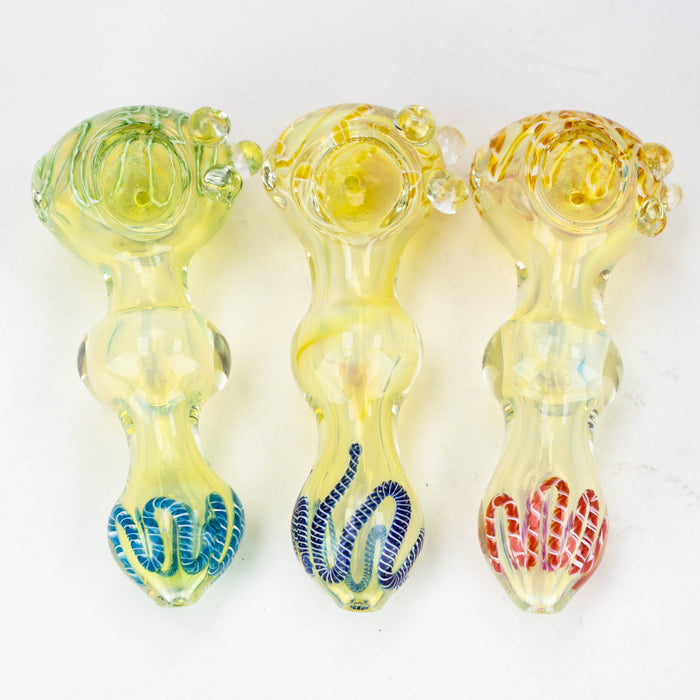 5" Gold Fumed Hand Pipe [10935]_0