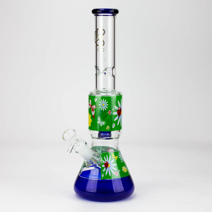 BLO | 13" Flower decal glass bong_0