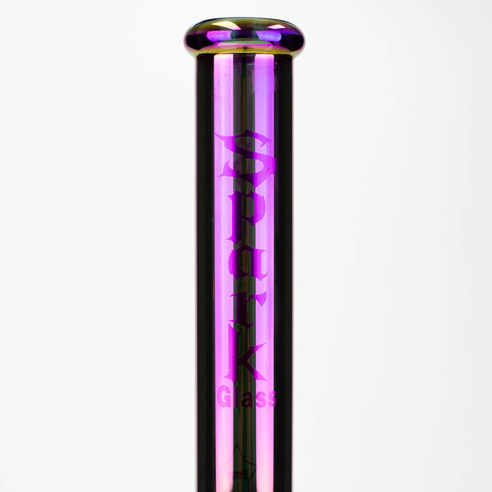 Spark | 18" Electorplated 9 mm glass water bong_1