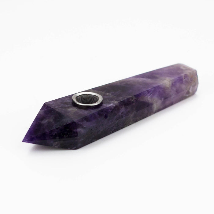 Acid Secs | Pure Amethyst Crystal Pipe with Choke_3