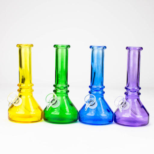 6" heavy color soft glass water bong_0