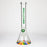 WellCann | 15" 7mm Beaker Bong with Thick Decal Base - Green Rainbow_2