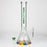 WellCann | 15" 7mm Beaker Bong with Thick Decal Base - Green Rainbow_1