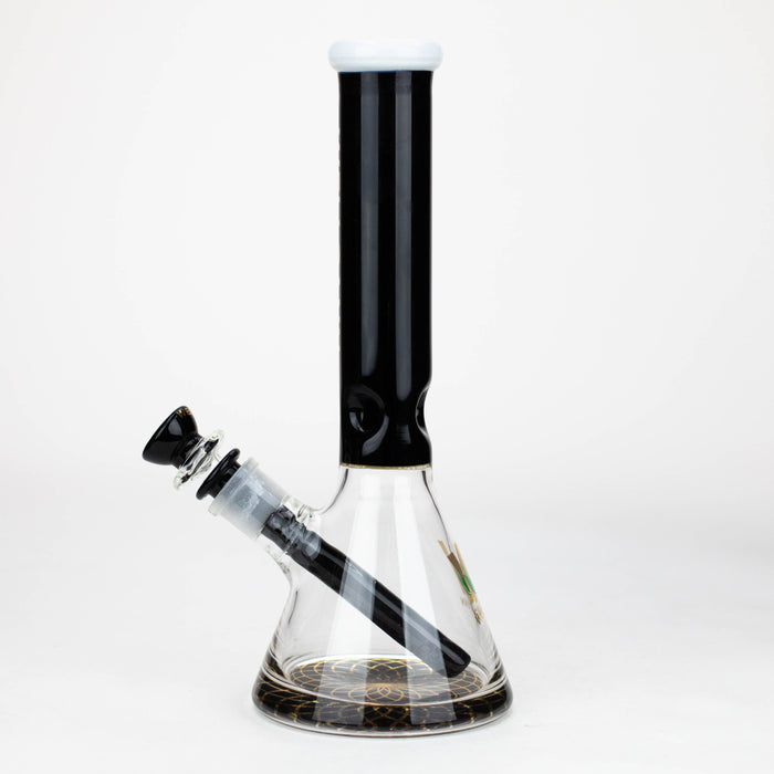 Wellcann | 10" Coloured Glass Beaker Bong with Wide Mouth_6