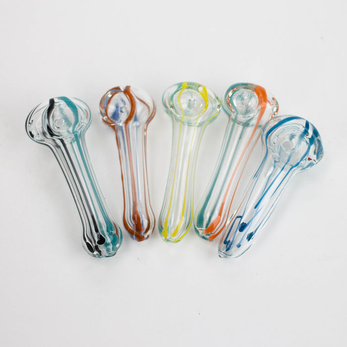 2.5” Assorted design Soft glass hand pipe Jar of 110_1