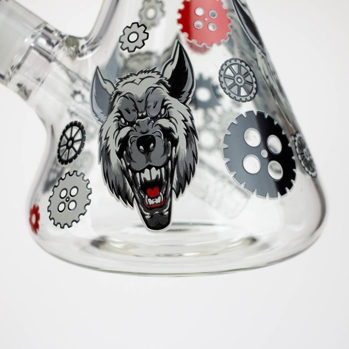 13.5 " JJ WOLF GLOW IN THE DARK BONG_7