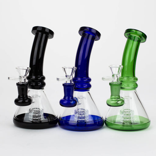 7"  Color glass water bong with percolator[BH74x]_0