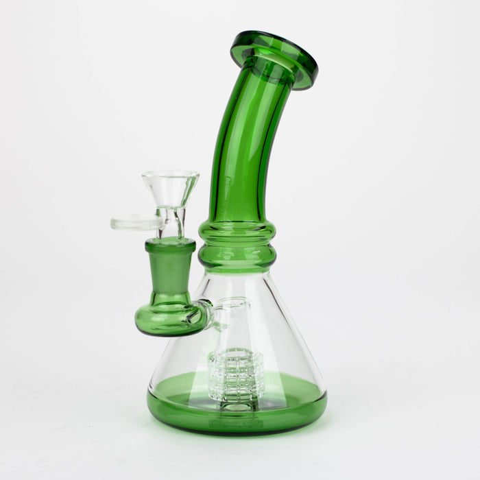 7"  Color glass water bong with percolator[BH74x]_3