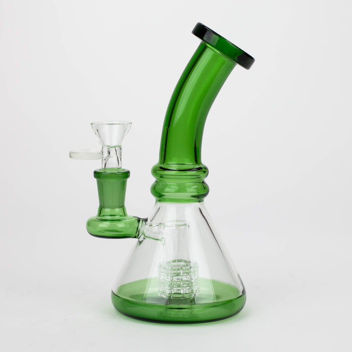 7"  Color glass water bong with percolator[BH74x]_4