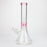 14" Color accented 7 mm glass water bong [BH92x]_5