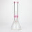 14" Color accented 7 mm glass water bong [BH92x]_6