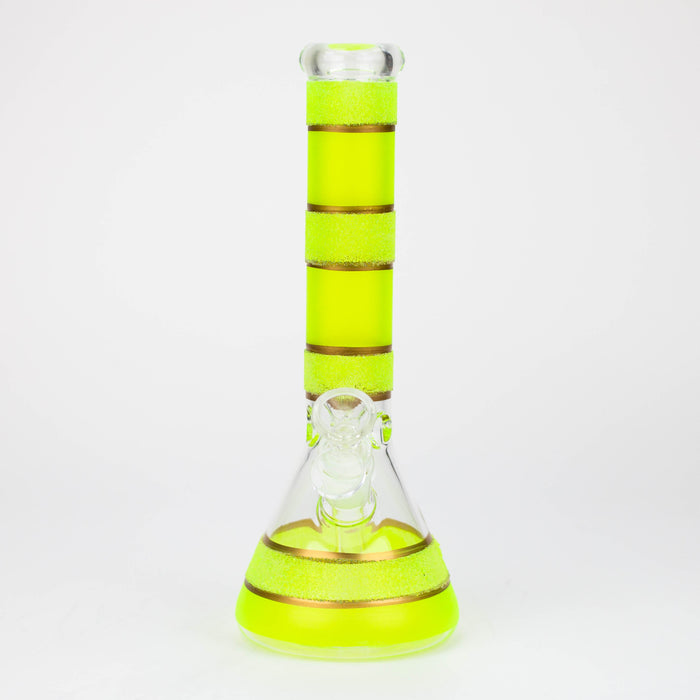 10" Yellow glass water bong [BH091]_2