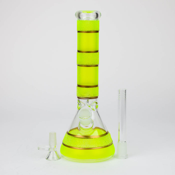 10" Yellow glass water bong [BH091]_7