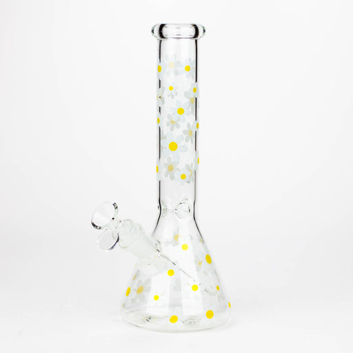 10" Glass Bong With Daisy Design [BH1063]_0