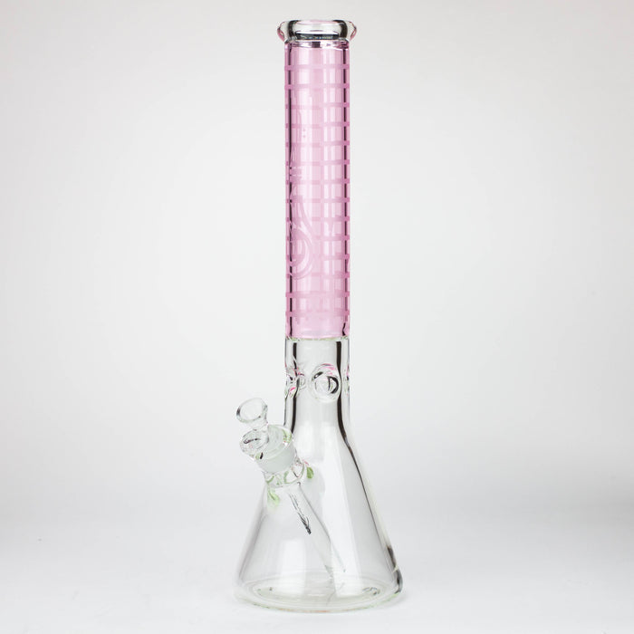 Genie | 17" sandblasted artwork tube 7 mm glass water bong [GB21004]_7