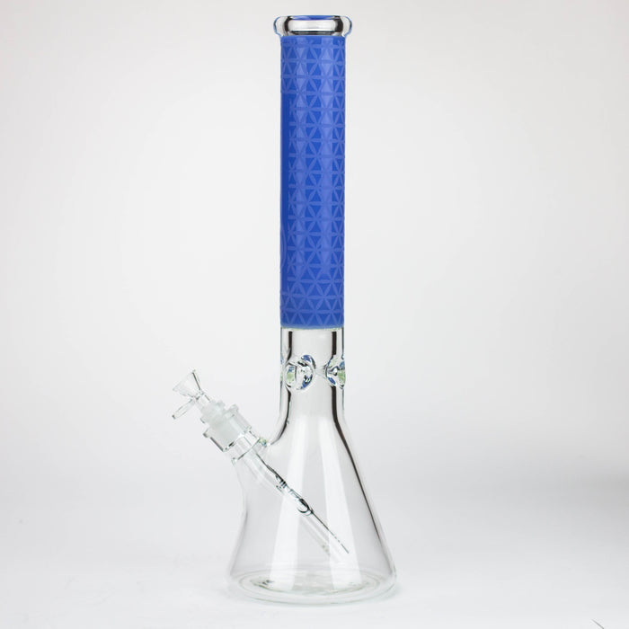 Genie | 17" sandblasted artwork tube 7 mm glass water bong [GB21005]_13