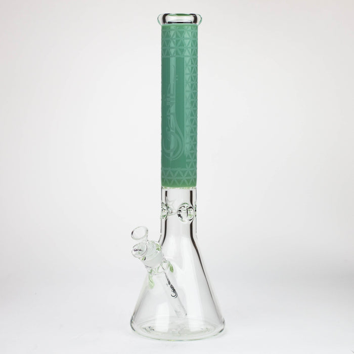 Genie | 17" sandblasted artwork tube 7 mm glass water bong [GB21005]_9