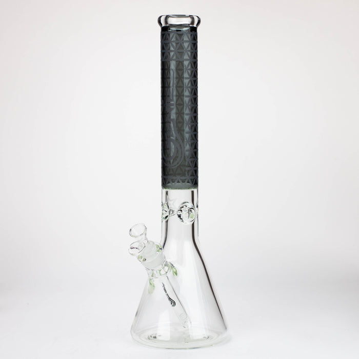 Genie | 17" sandblasted artwork tube 7 mm glass water bong [GB21005]_12