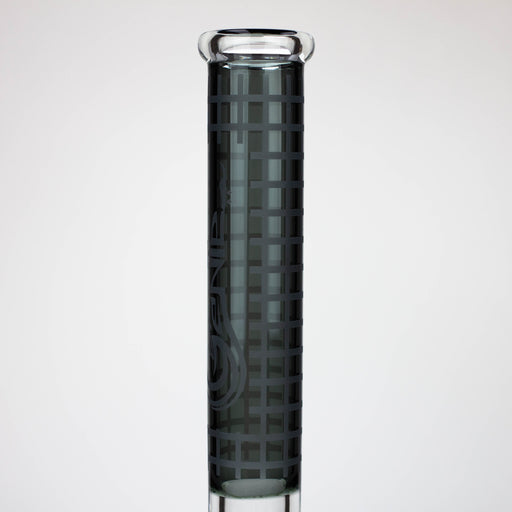 Genie | 17" sandblasted artwork tube 7 mm glass water bong [GB21004]_1