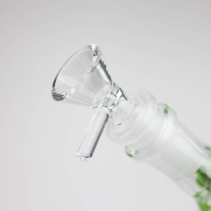 10" Glass Bong With Leaf Design [WP 156]_4