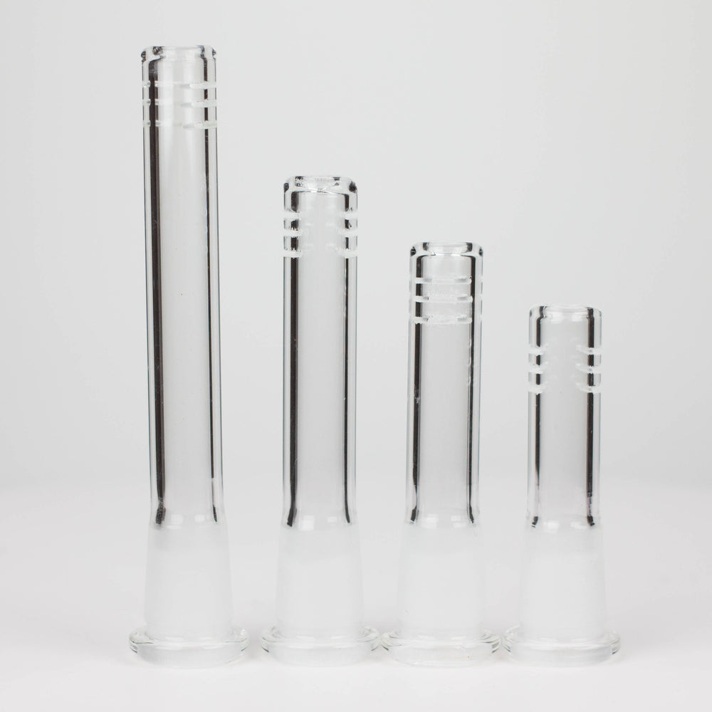 Glass Slitted Glass Diffuser Downstem 4 size (2.5"-5") mixed Pack of 12_0