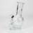 6" Mini Skull base soft glass water bong  [BS11]_4