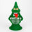 6" Green faced monster smoke water pipe [H258]_1