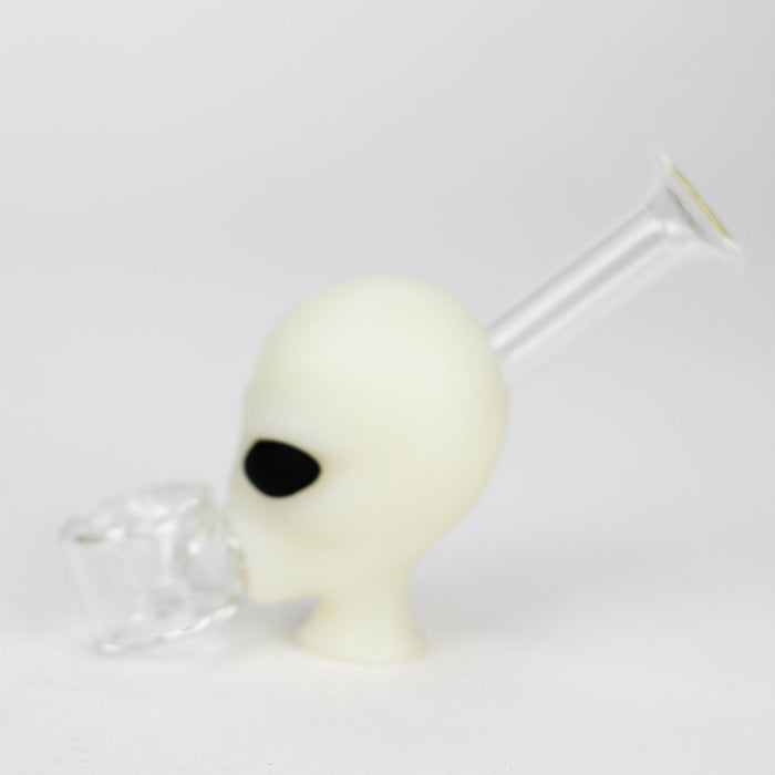 4" Alien hand pipe glow in the dark [H279G]_2