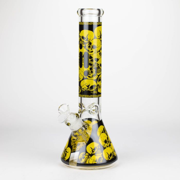 Infyniti | 14" Skull beaker 7 mm glass bong_1