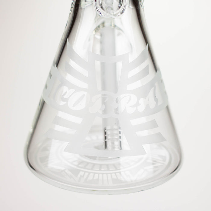 COBRA | 14" sandblasted geometric graphic 7 mm glass bong [YY03]_4