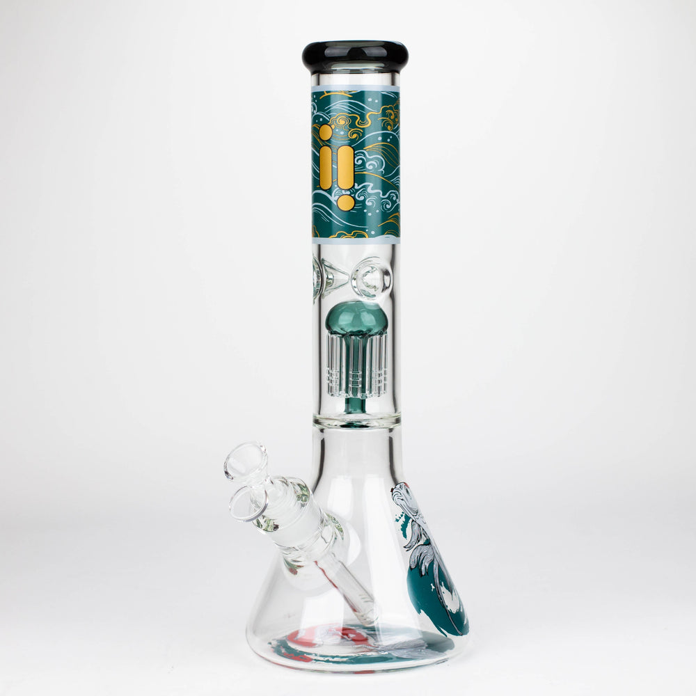 Infyniti | Untamed 14" 7 mm classic beaker water bong - Koi Fish [GP2021]_0