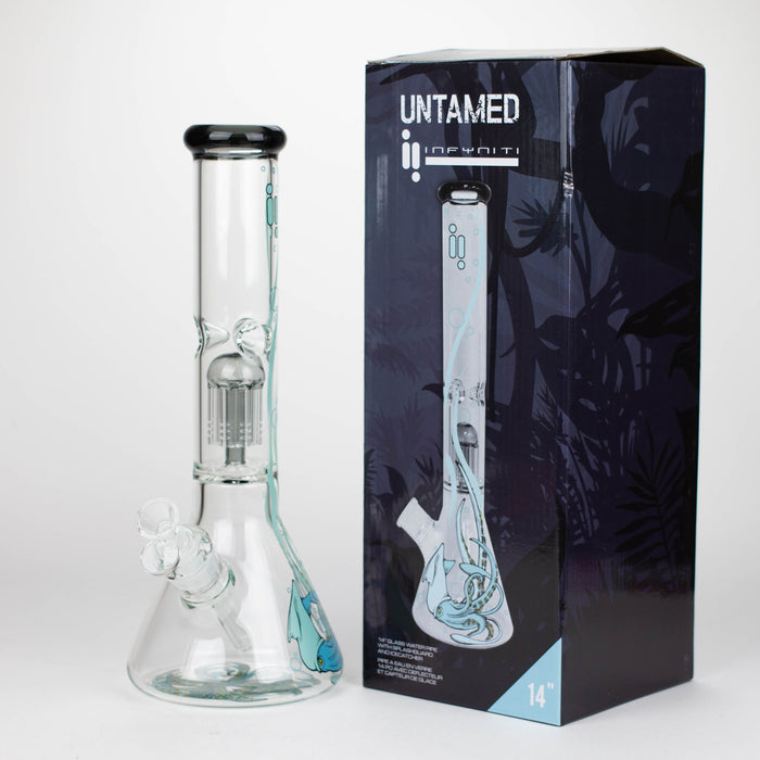 Infyniti | Untamed 14" 7 mm classic beaker water bong - Octopus [GP2014]_6