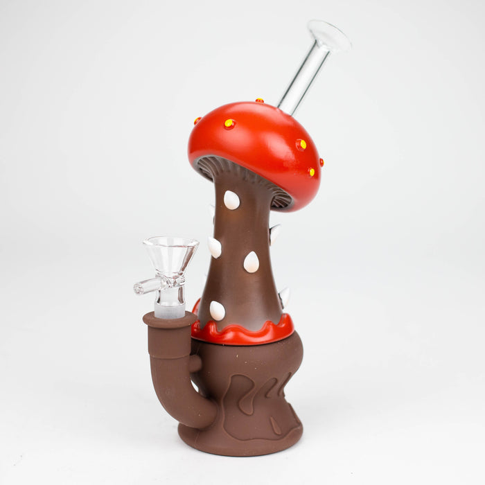 7" Epoxy mushroom water pipe-Assorted [H328]_0